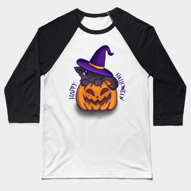 happy halloween Baseball T-Shirt by Eikia